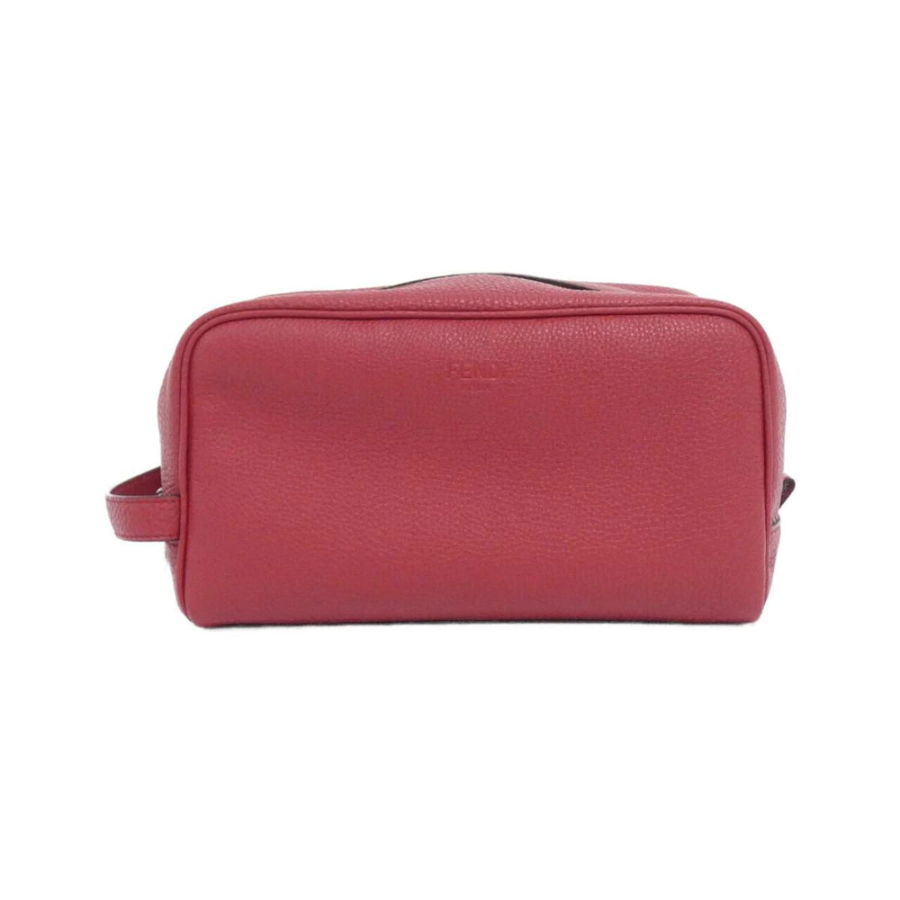 Fendi Fendi leather embossed logo Bag Red